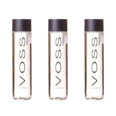 Imagem de Kit 3 Garrafas Voss Água com Gás 375ml Original  Garrafa de Vidro Prem