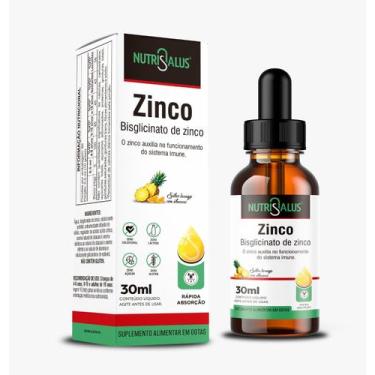Imagem de Zinco Quelato Bisglicinato Em Gotas Uso Infantil E Adulto Alta Absorçã