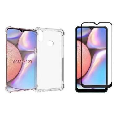 Imagem de Capa Capinha Anti Impactos Samsung Galaxy A10s +  Película 3d Vidro - 