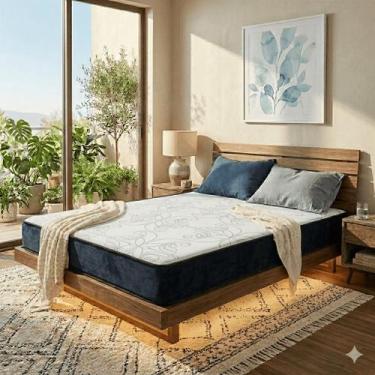 Imagem de Colchão Casal Espuma D33 138x188x17 Qualidade Premium Antiácaro Super 