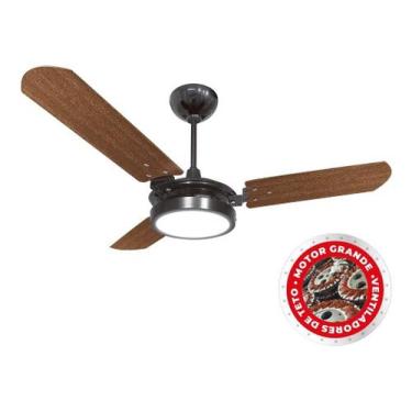 Imagem de Ventilador De Teto Ventex Valen Led 3 Pás Preto Mogno, 110V