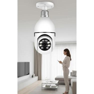 Imagem de Câmera Lâmpada Wi-Fi 1080p com Visão Noturna e Áudio - Congratulations