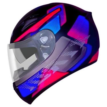 Imagem de Capacete Fechado EBF X Troy Com óculos interno Furious Cor:Preto Com R