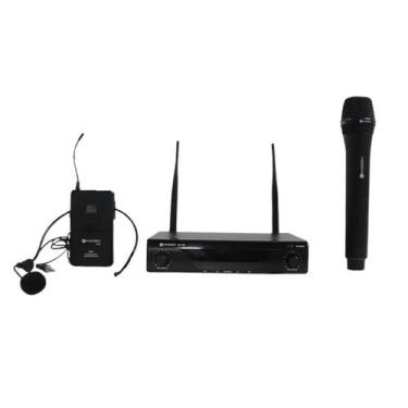 Imagem de Microfone sem fio kadosh kdsw-412c mao/ headset - bateria recarregavel