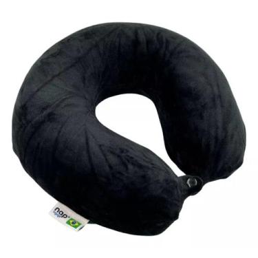 Imagem de Travesseiro de Viagem Plush Nap MPS2A40, Preto
