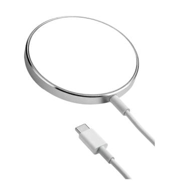 Imagem de Base de Carregamento sem Fio MDM Compacto para Mesa 15W Branco Homologado Anatel 041302214028