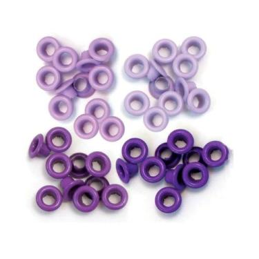 Imagem de Kit com 60 Peças de Ilhoses em 4 Tons Variantes de Roxo We R - We R Me