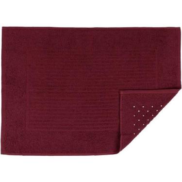 Imagem de Toalha de Piso Basic Antiderrapante 50x70cm Atlântica Burgundy