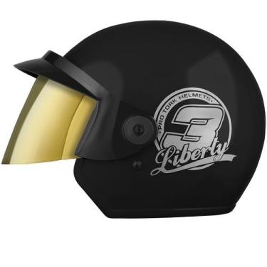 Imagem de Capacete aberto pro tork liberty 3 solid, PRETO, 60