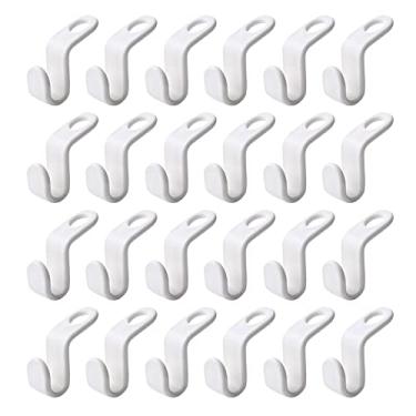 Imagem de Ganchos de conector para cabide de roupas – Clipes extensores empilháveis para pendurar em cascata para guarda-roupa, armário com economia de espaço (24 peças)
