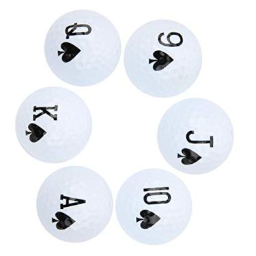 Imagem de Bola de golfe de longa distância, distância mais bolas de golfe, com camada de pôquer número 2 para prática de jogo