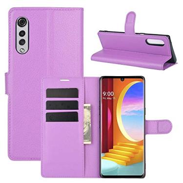 Imagem de For LG Velvet Litchi Texture Horizontal Flip Protective Case with Holder & Card Slots & Wallet
