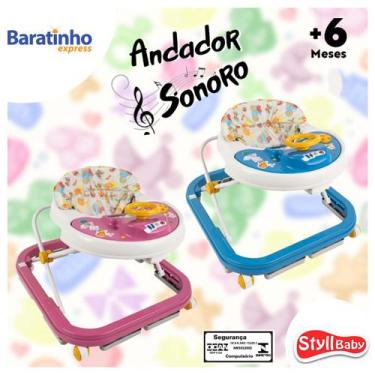 Imagem de Andador Infantil Musical Sonoro Bebê Soft Way Styll Baby