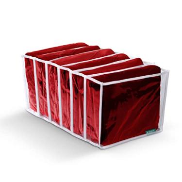 Imagem de Ordene - Colmeia Organizadora Flexível em PVC, Tamanho GG com 6 Divisórias, Cor Transpa...
