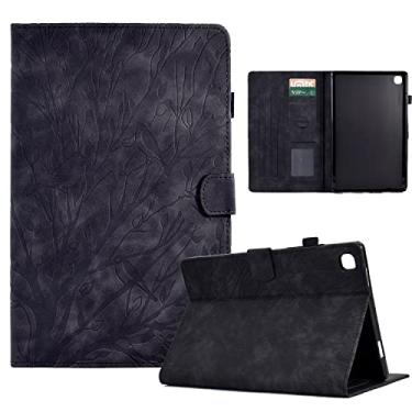 Imagem de Vintage Tablet Case Compatible with Samsung Galaxy Tab A7 Lite T220/T225 8.7Inch Case Cover, Premium PU Leather, Multi-Angle Viewing with 2 Credit Card Slots (Color : Black)