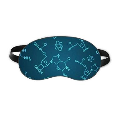 Imagem de Blue Chemical Structure Illustration Sleep Eye Shield Soft Night Blinfold Shade Cover