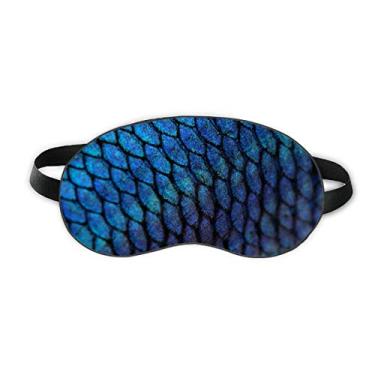 Imagem de Fish Blue Mystery Enlarge Sleep Eye Shield Soft Night Blinfold Shade Cover