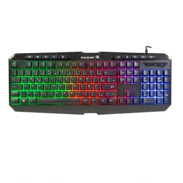 Imagem de Teclado Gamer Multimidia Spider Black Preto Fortrek