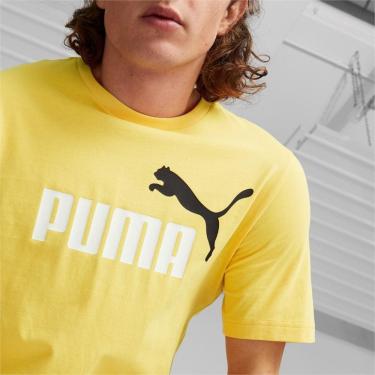 Imagem de Camiseta Puma Ess+ 2 Col Logo Masculina Mustard Seed