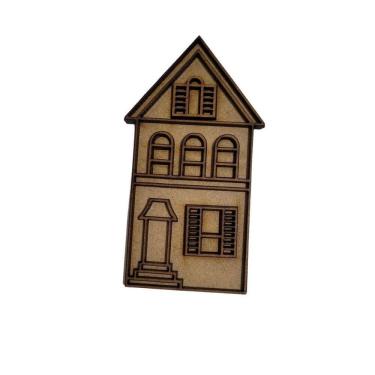 Imagem de Aplique Casa Mansão c/aberturas e moldura para condomínio- Jeito Próprio Artesanato