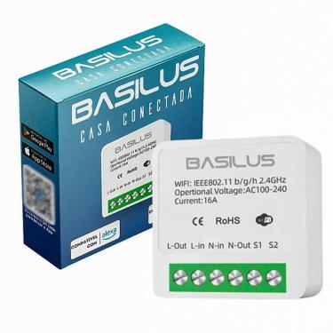 Imagem de Mini interruptor Inteligente 16A AC100V-240V 50Hz/60Hz Compatibilidade com Alexa e Google Assistent - Basilus