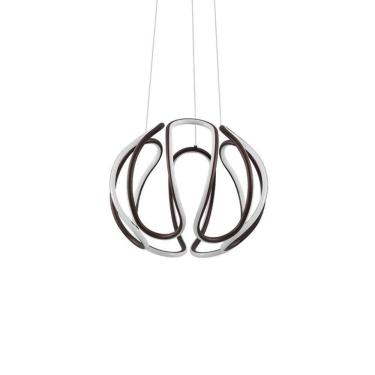 Imagem de Lustre Pendente Nordecor Gaia D1396 Café - LED 87W Bivolt