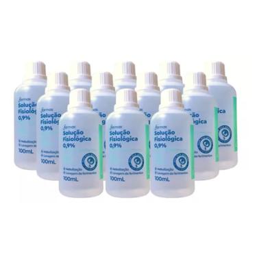 Imagem de 24 unidades Soro Fisiológico 0,9% Com Gotejador 100ml - 2 Fardos