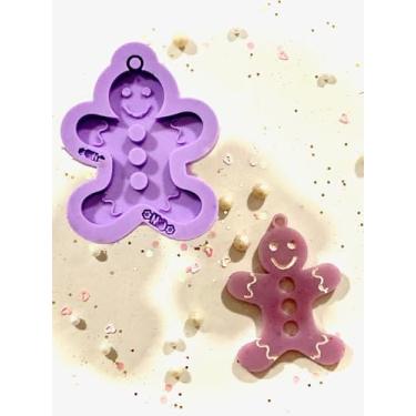 Imagem de Confeitaria dos Moldes, R297 Molde de silicone natal enfeite árvore ginger resina decoração