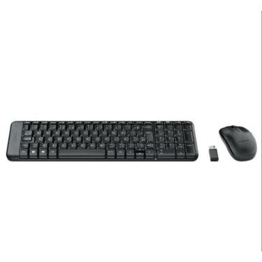 Imagem de Combo Teclado E Mouse Logitech Sem Fio Mk220 - 920-004431 Preto