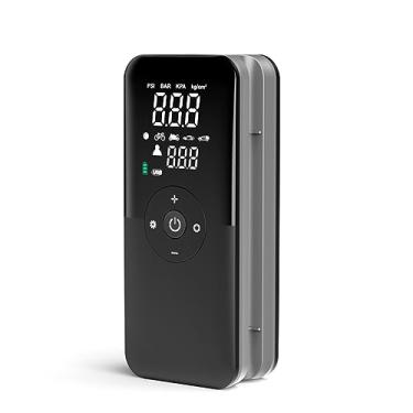 Imagem de Mini Compressor De Ar Portátil Sem Fio Bomba Inflador Digital Pneu com lanterna LED