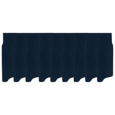 Imagem de 9 Pares De Meias Social Lisa Masculina Mash Em Poliamida Modelo Cano L