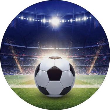 Imagem de Painel De Festa Redondo 1,50x1,50 - Futebol Bola no Campo 024 - Via Co