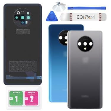 Imagem de Eonpam Tampa traseira de vidro para substituição da carcaça traseira oneplus 7t com lente da câmera + kit de ferramentas de reparo vidro traseiro genuíno (prata)