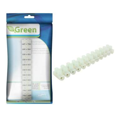 Imagem de 10 Peças - Conector Barra Sindal 12 Posições 14mm - 20 amp - GREEN