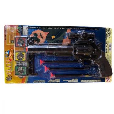 Imagem de Lancador Infantil 28cm com Dardos e Alvo - Elite 00552