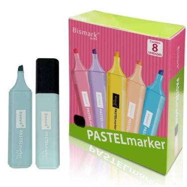 Imagem de Kit 8 Marca Textos Bismark YES Azul Pastel Alta Qualidade de Marcação 