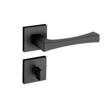 Imagem de Fechadura porta banheiro wc pado vivaldi preta preto maquina 55 mm ept