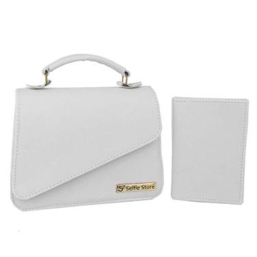 Imagem de Bolsa Feminina Transversal Casual Moda + Carteira Divisórias - Selfie 