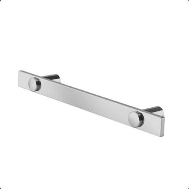 Imagem de Porta Toalha Suporte Toalheiro Barra 35cm Modelo Patmos Aço Inox Prata
