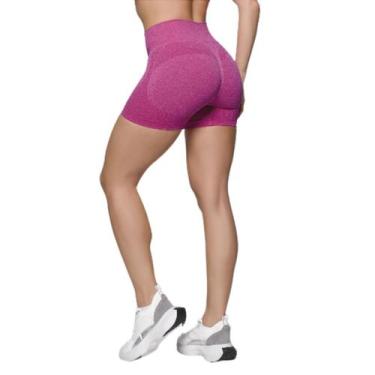 Imagem de Shorts Sem Costura Levanta Bumbum Selene, GG, Pink