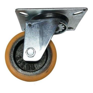 Imagem de (20pçs) Rodízio Alumínio C/ Pu 3pol. Base Girat. 150kg Roda - ABCMAIOR