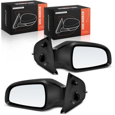 Imagem de A-Premium Par (2) espelhos retrovisores elétricos do lado do motorista e do passageiro - compatível com Saturn Astra 2008-2009 - Espelho retrovisor externo dobrável manual aquecido preto -