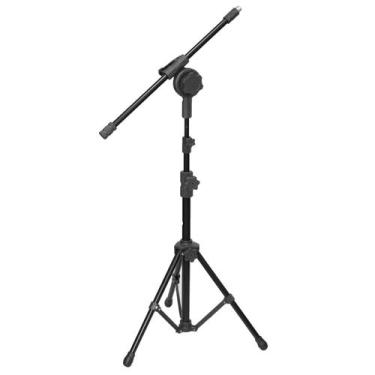 Imagem de Pedestal Suporte Para Microfone Compacto 2 níveis - MPE4BK - Visão Mus