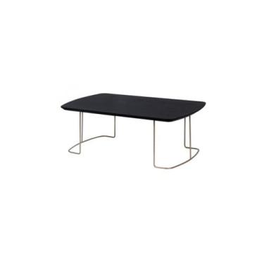 Imagem de Mesa De Centro Metalic 100x60cm Tampo Ébano - Tommy Design - Ativa Ind