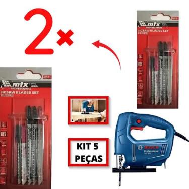 Imagem de 2x Kit 5 Laminas Para Serra Tico-Tico Madeira Mdf Corte Preciso Univer