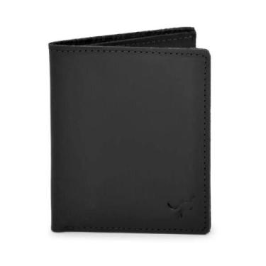 Imagem de Carteira Porta Cartão/cnh Vertical Couro bovino - Ello Griff, Preto