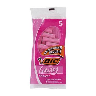 Imagem de Aparelho De Barbear Descartável Lady Shaver 5 Unidades - Bic