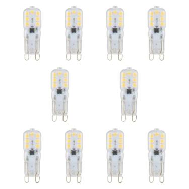 Imagem de Stgfyxgs Kit com 10 Lâmpadas G9 LED Bi Pin para Uso Residencial, Luz Branca 6000K