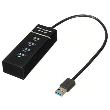 Imagem de Hub Usb 3.0 Extensor 4 Portas Com Led Indicador Super Rápido 5.0Gbps Para Notebook Teclado Hd Tv Box Pen Drive