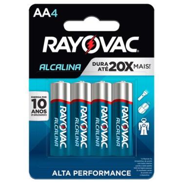 Imagem de 4 Pilhas Alcalinas Aa Rayovac